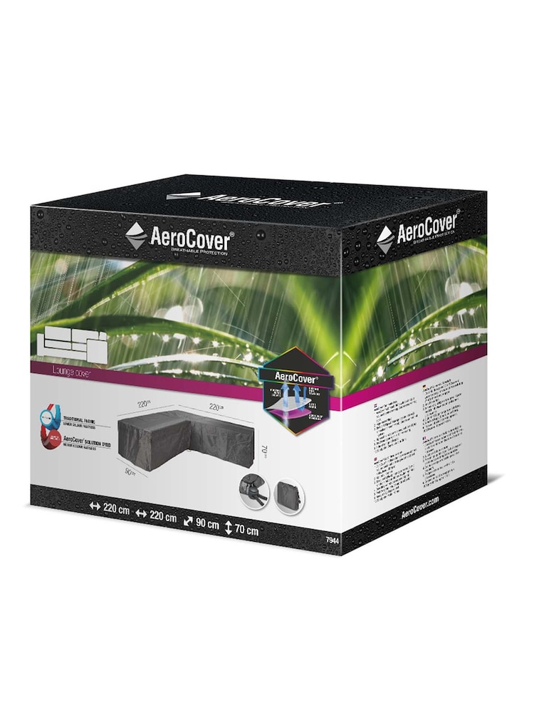 Pacific Grey Garden Lounge Set LShape Aerocover 220 x 220 x 90 x 70 - Image 2 of 3 Pacific Grey Garden Lounge Set LShape Aerocover 220 x 220 x 90 x 70 - Image 2 of 3