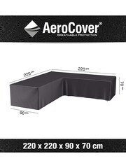 Pacific Grey Garden Lounge Set LShape Aerocover 220 x 220 x 90 x 70 - Image 3 of 3