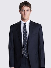 MOSS Blue Regular Fit Twill Jacket - Image 5 of 8