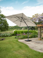 Pacific Champagne Garden Challenger T2 3m Square Free Arm Parasol - Image 1 of 3