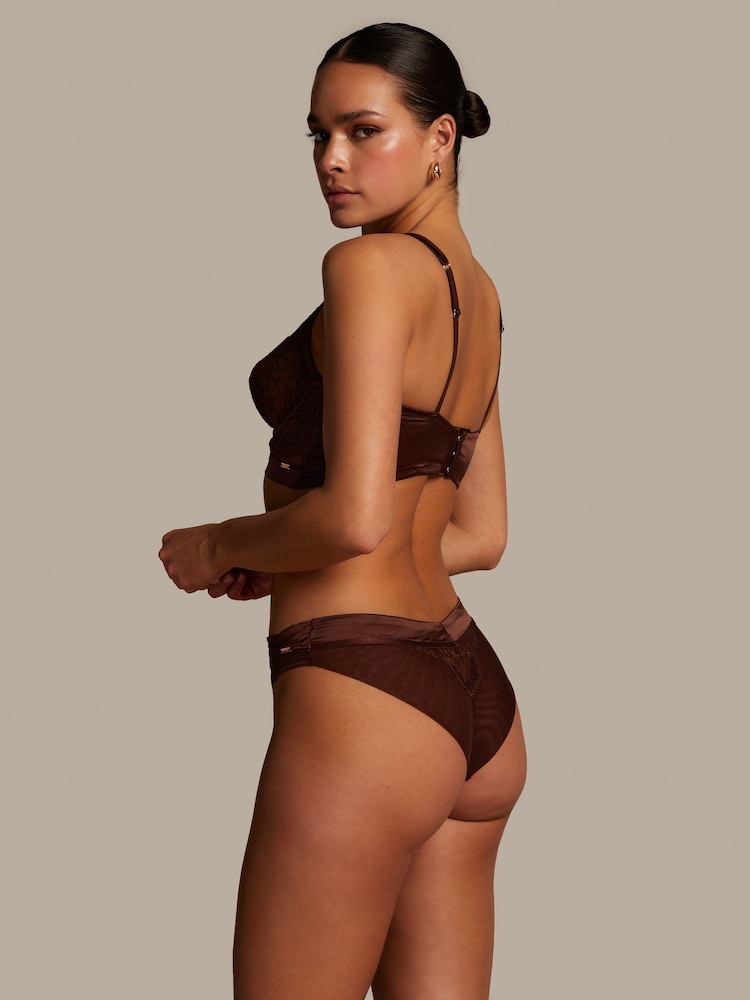 Hunkemöller Indigo Non Padded Underwired Brown Bra - Image 2 of 5