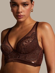 Hunkemöller Indigo Non Padded Underwired Brown Bra - Image 3 of 5