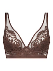 Hunkemöller Indigo Non Padded Underwired Brown Bra - Image 4 of 5