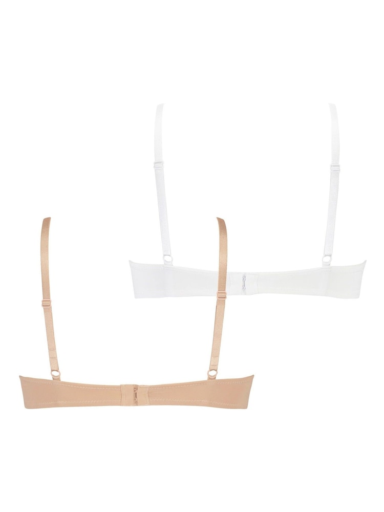 Hunkemöller White Padded Underwired Bras 2 Pack - Image 5 of 5