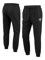 Fanatics NFL New Orleans Saints Primary Logo Graphic Fleece Black Joggers - Image 1 of 3