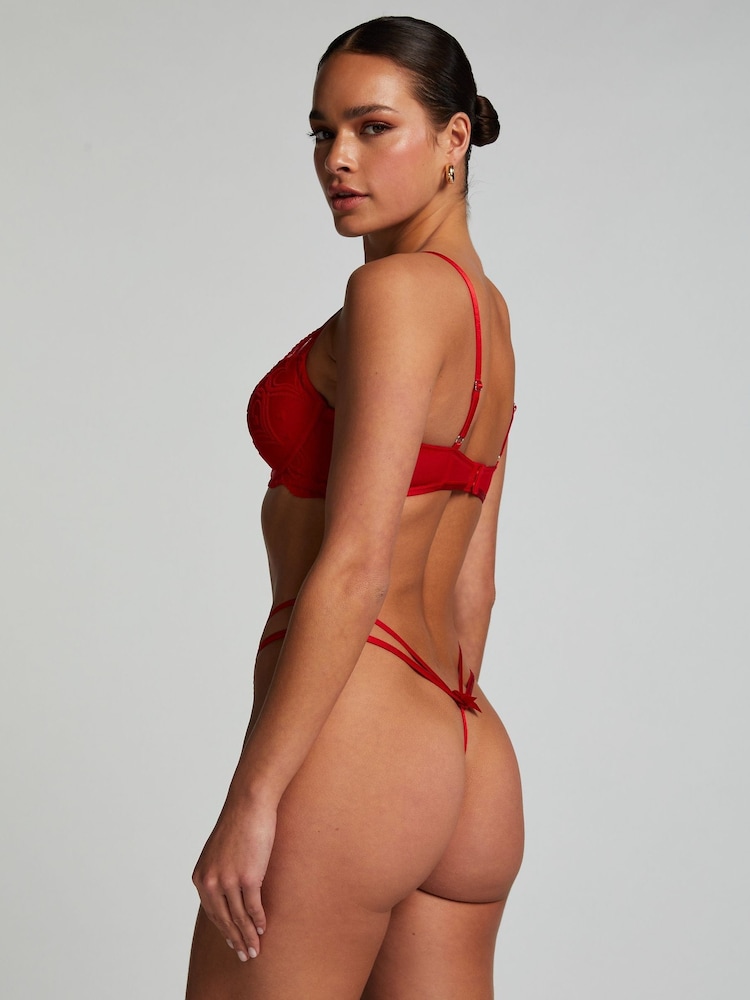 Hunkemöller Red Pippa Padded Underwired Bra - Image 2 of 5