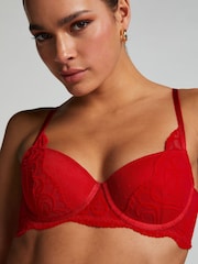 Hunkemöller Red Pippa Padded Underwired Bra - Image 4 of 5