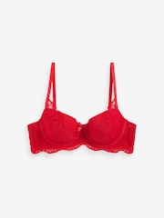 Hunkemöller Red Pippa Padded Underwired Bra - Image 5 of 5