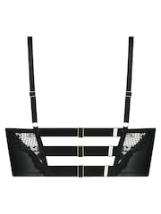 Hunkemöller Talia Padded Longline Underwired Push-Up Black Bra - Image 6 of 6