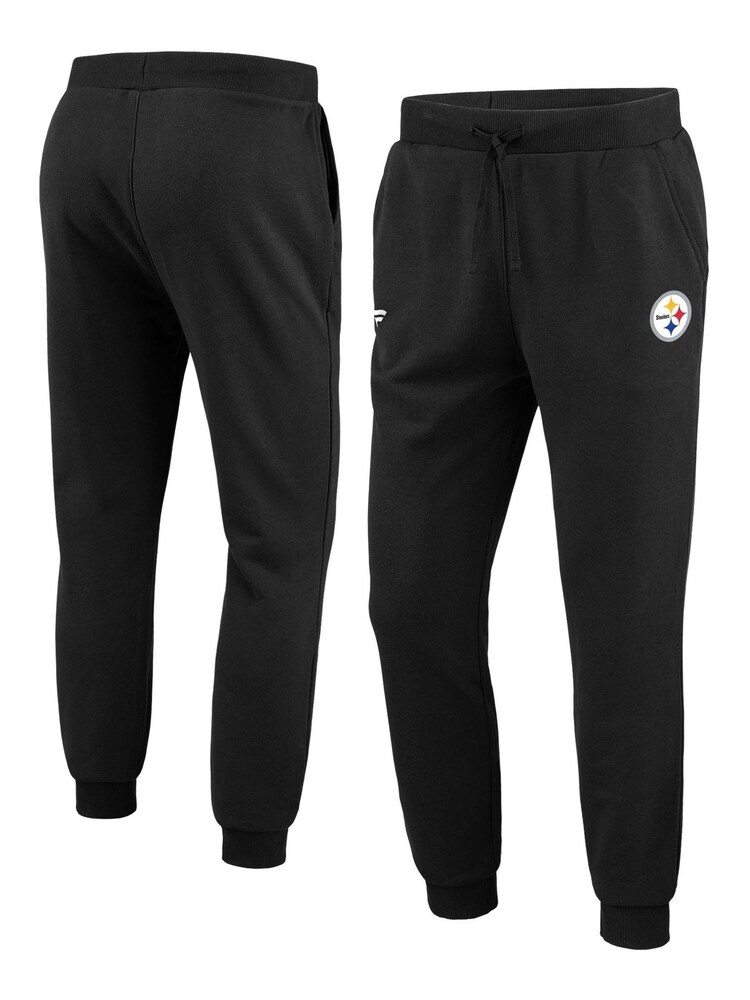 Fanatics NFL Pittsburgh Steelers Primary Logo Graphic Fleece Black Joggers - Image 1 of 3