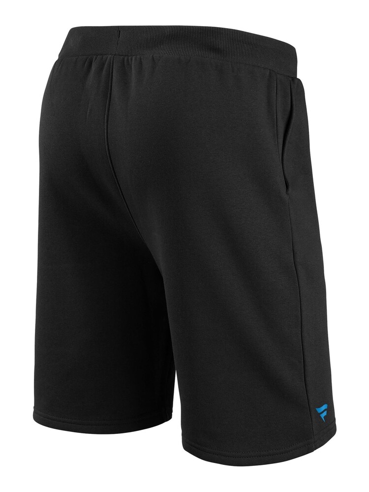 Fanatics NFL Carolina Panthers Primary Logo Graphic Fleece Black Shorts - Image 3 of 3