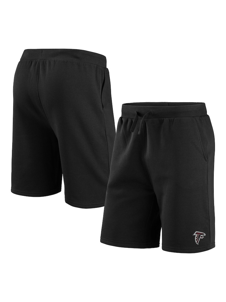 Fanatics NFL Atlanta Falcons Primary Logo Graphic Fleece Black Shorts - Image 2 of 3