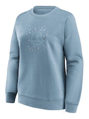 Fanatics Blue Everton Terazzo Graphic Oversized Crew Sweatshirt - Image 2 of 3