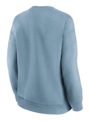 Fanatics Blue Everton Terazzo Graphic Oversized Crew Sweatshirt - Image 3 of 3