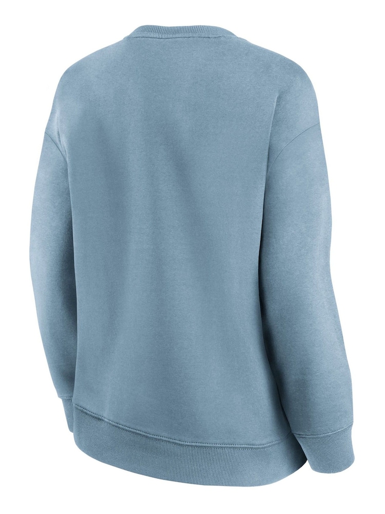 Fanatics Blue Everton Terazzo Graphic Oversized Crew Sweatshirt - Image 3 of 3