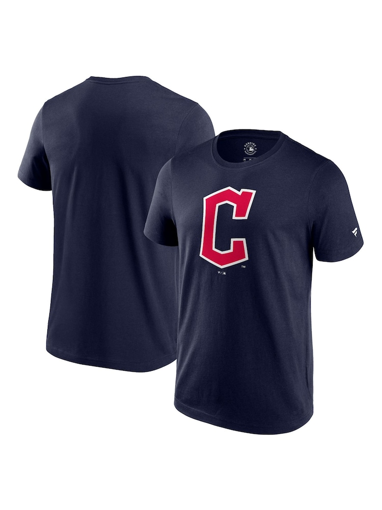 Fanatics Blue MLB Cleveland Guardians Primary Logo Graphic 100% Cotton T-Shirt - Image 1 of 3 Fanatics Blue MLB Cleveland Guardians Primary Logo Graphic 100% Cotton T-Shirt - Image 1 of 3