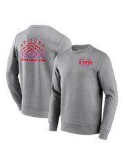 Fanatics Grey NFL Super Bowl LVII Football Diamond Graphic Crew Sweatshirt - Image 1 of 3
