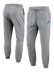 Fanatics Grey NFL Detroit Lions Primary Logo Graphic Fleece Joggers - Image 1 of 3