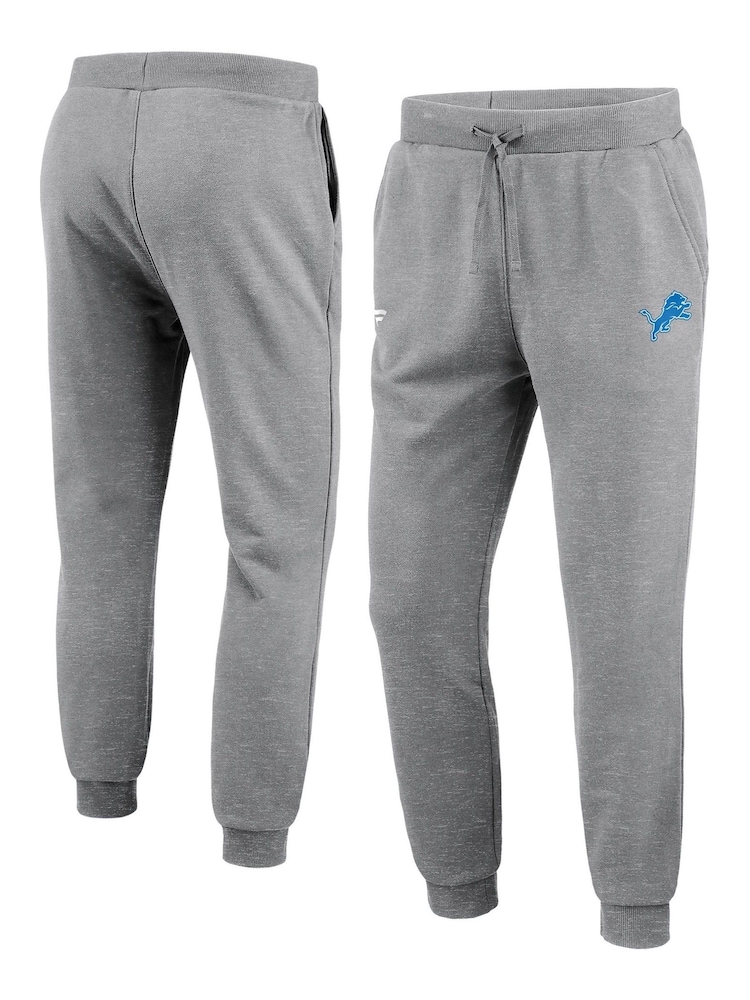 Fanatics Grey NFL Detroit Lions Primary Logo Graphic Fleece Joggers - Image 1 of 3