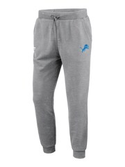 Fanatics Grey NFL Detroit Lions Primary Logo Graphic Fleece Joggers - Image 2 of 3