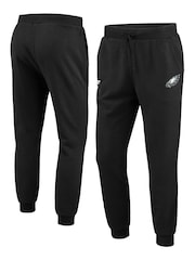 Fanatics NFL Philadelphia Eagles Primary Logo Graphic Fleece Black Joggers - Image 2 of 3
