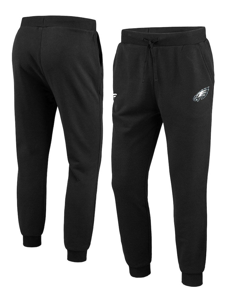 Fanatics NFL Philadelphia Eagles Primary Logo Graphic Fleece Black Joggers - Image 2 of 3