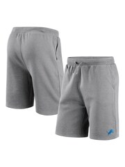 Fanatics Grey NFL Detroit Lions Primary Logo Graphic Fleece Shorts - Image 1 of 3
