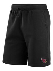 Fanatics NFL Arizona Cardinals Primary Logo Graphic Fleece Black Shorts - Image 2 of 3