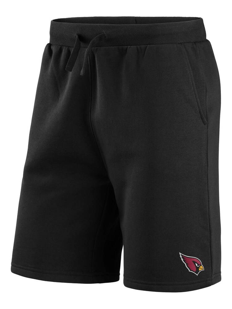 Fanatics NFL Arizona Cardinals Primary Logo Graphic Fleece Black Shorts - Image 2 of 3
