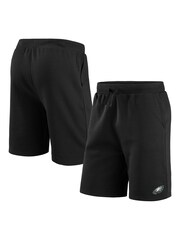 Fanatics NFL Philadelphia Eagles Primary Logo Graphic Fleece Black Shorts - Image 1 of 3