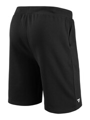 Fanatics NFL Philadelphia Eagles Primary Logo Graphic Fleece Black Shorts - Image 3 of 3