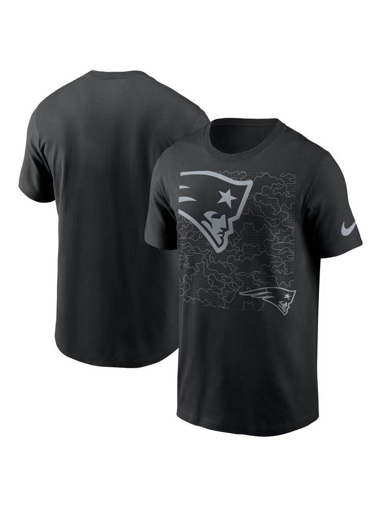 Fanatics NFL New England Patriots Reflective 100% Cotton Black T-Shirt - Image 1 of 3
