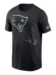 Fanatics NFL New England Patriots Reflective 100% Cotton Black T-Shirt - Image 2 of 3