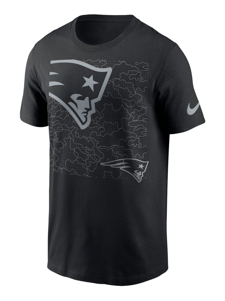 Fanatics NFL New England Patriots Reflective 100% Cotton Black T-Shirt - Image 2 of 3