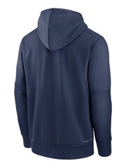 Fanatics Blue MLB Atlanta Braves Authentic Collection Pre Game Therma Hoodie - Image 3 of 3