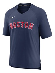 Fanatics DRI-FIT Blue MLB Boston Sox Authentic Collection Pre Game T-Shirt - Image 2 of 3