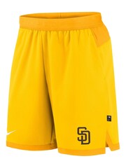 Fanatics Yellow MLB San Diego Padres Authentic Collection Flex Vent Shorts - Image 2 of 3