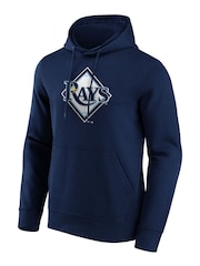 Fanatics Blue MLB Tampa Bay Rays Primary Logo Graphic Hoodie - Image 2 of 3