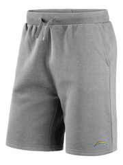 Fanatics Grey NFL Los Angeles Chargers Primary Logo Graphic Fleece Shorts - Image 2 of 3
