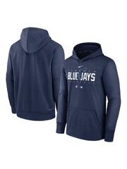 Fanatics Blue MLB Toronto Jays Authentic Collection Pre Game Therma Hoodie - Image 1 of 3