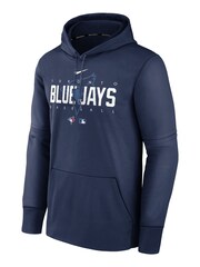Fanatics Blue MLB Toronto Jays Authentic Collection Pre Game Therma Hoodie - Image 2 of 3
