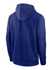 Fanatics Blue MLB Los Angeles Dodgers Authentic Collection Pre Game Therma Hoodie - Image 3 of 3