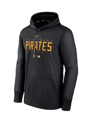 Fanatics MLB Pittsburgh Pirates Authentic Collection Pre Game Therma Black Hoodie - Image 2 of 3