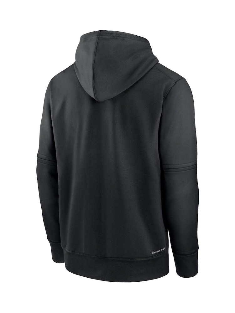 Fanatics MLB Pittsburgh Pirates Authentic Collection Pre Game Therma Black Hoodie - Image 3 of 3