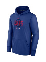Fanatics Blue MLB Chicago Cubs Authentic Collection Pre Game Therma Hoodie - Image 2 of 3