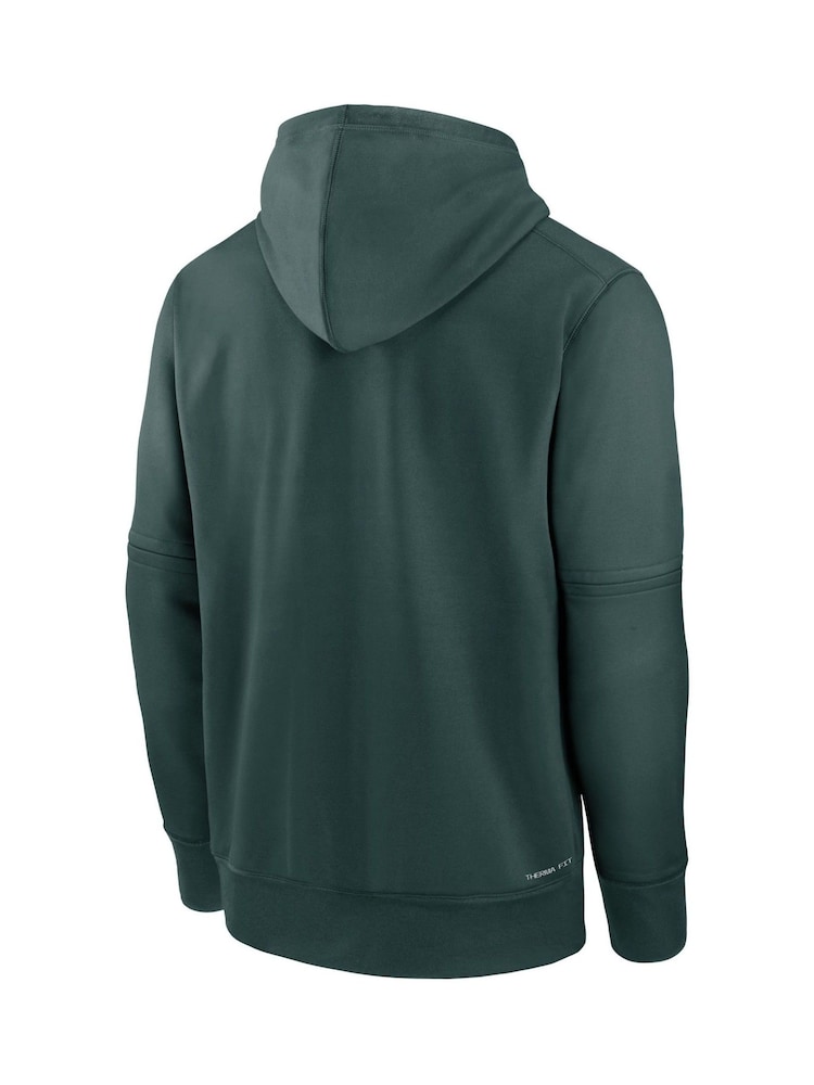 Fanatics Green MLB Oakland Athletics Authentic Collection Pre Game Therma Hoodie - Image 3 of 3