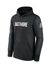 Fanatics MLB Baltimore Orioles City Connect Therma Black Hoodie - Image 2 of 3