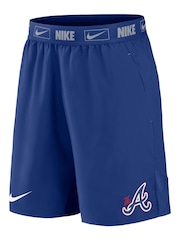 Fanatics Blue MLB Atlanta Braves City Connect Woven Shorts - Image 2 of 3