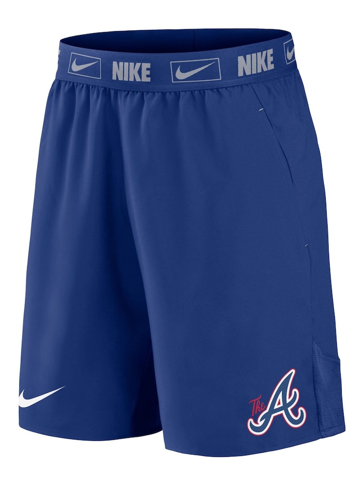 Fanatics Blue MLB Atlanta Braves City Connect Woven Shorts - Image 2 of 3