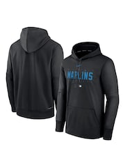 Fanatics MLB Miamiins Authentic Collection Pre Game Therma Black Hoodie - Image 3 of 3